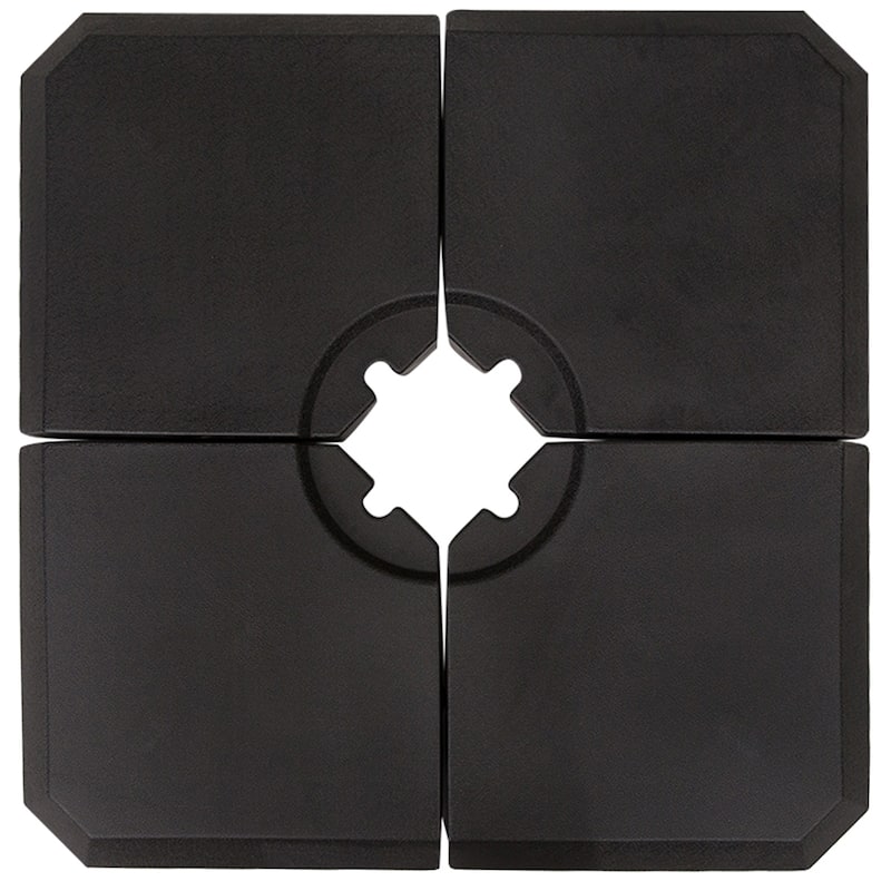 Outsunny Cantilever Umbrella Base Stand Holder with Channel Grooves for