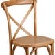 preview thumbnail 44 of 49, 2 Pack Stackable Wood Cross Back Chair