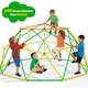 preview thumbnail 13 of 18, 10FT Geometric Climbing Dome Climber Playground for Kids 3-10, Climbing Toys for Kids - N/A Yellow+Green