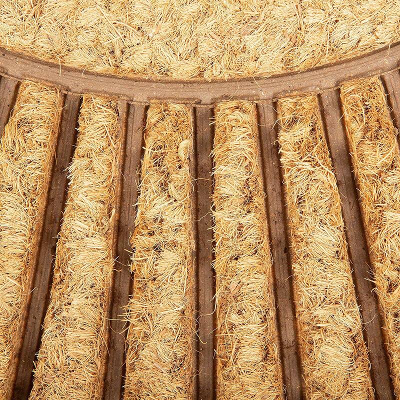 J & M Home Fashions 18" X 30" Natural Rubber Wrought Iron Floor Mat