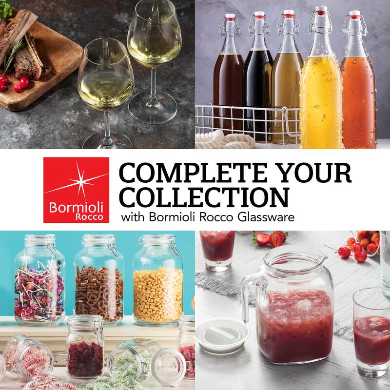 Bormioli Rocco Set of 6 YPSILON Cocktail Glasses - 8.5 Ounce