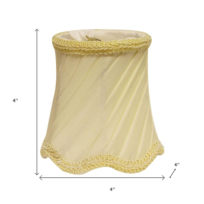 HomeRooots Slate Gray Silk Bell Lamp Shade - 4"x4"x4"