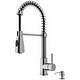 preview thumbnail 61 of 90, VIGO Brant Pull-Down Kitchen Faucet Faucet with Soap Dispenser - Stainless Steel