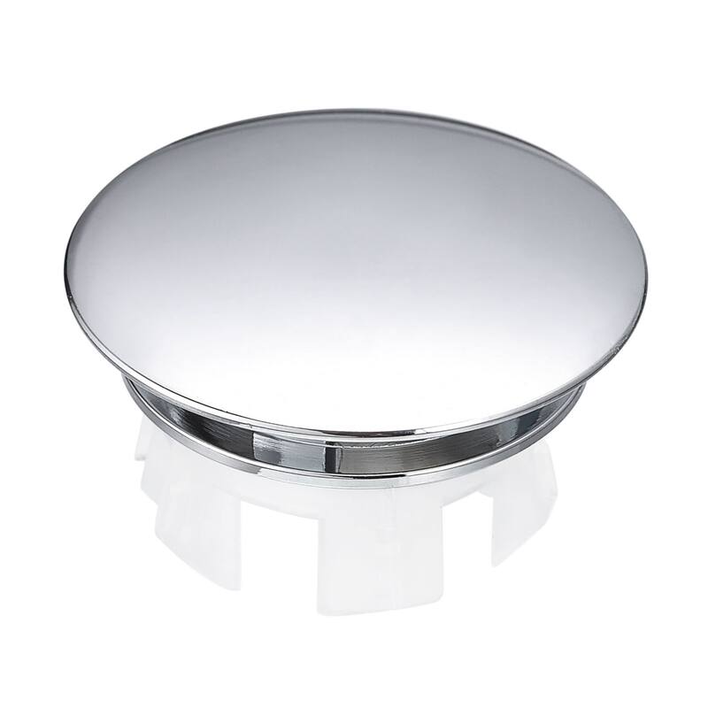 25.5mm Sink Trim Overflow Cover Ring Hole Insert in Round Caps Silver