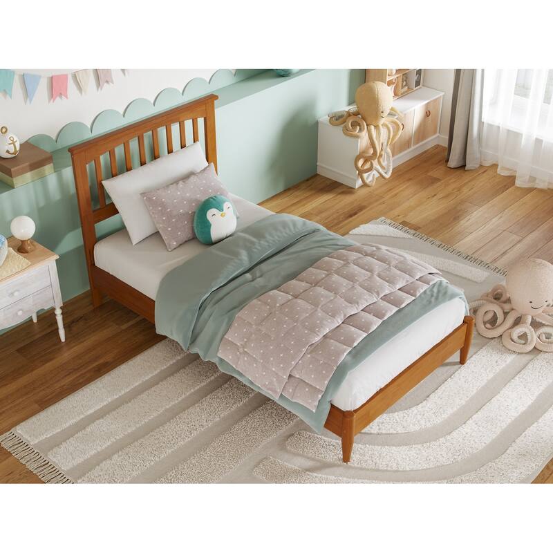 Becket Solid Wood Low Profile Platform Bed