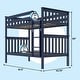 preview thumbnail 63 of 61, Max & Lily Twin over Twin Bunk Bed with Ladder