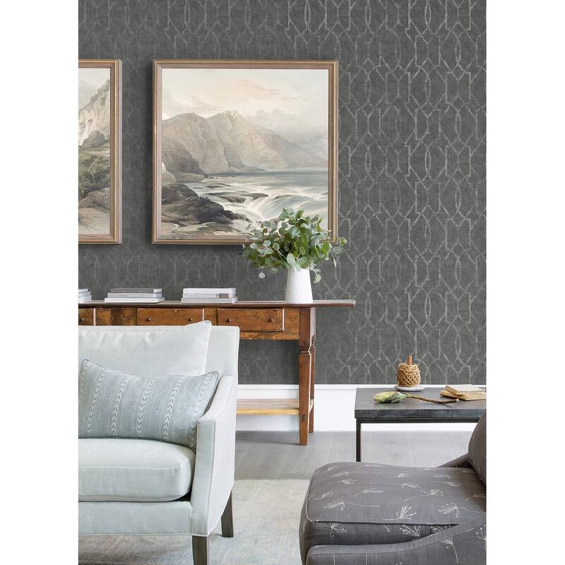 A-Street Prints Kira Sage Hemp Grasscloth Wallpaper