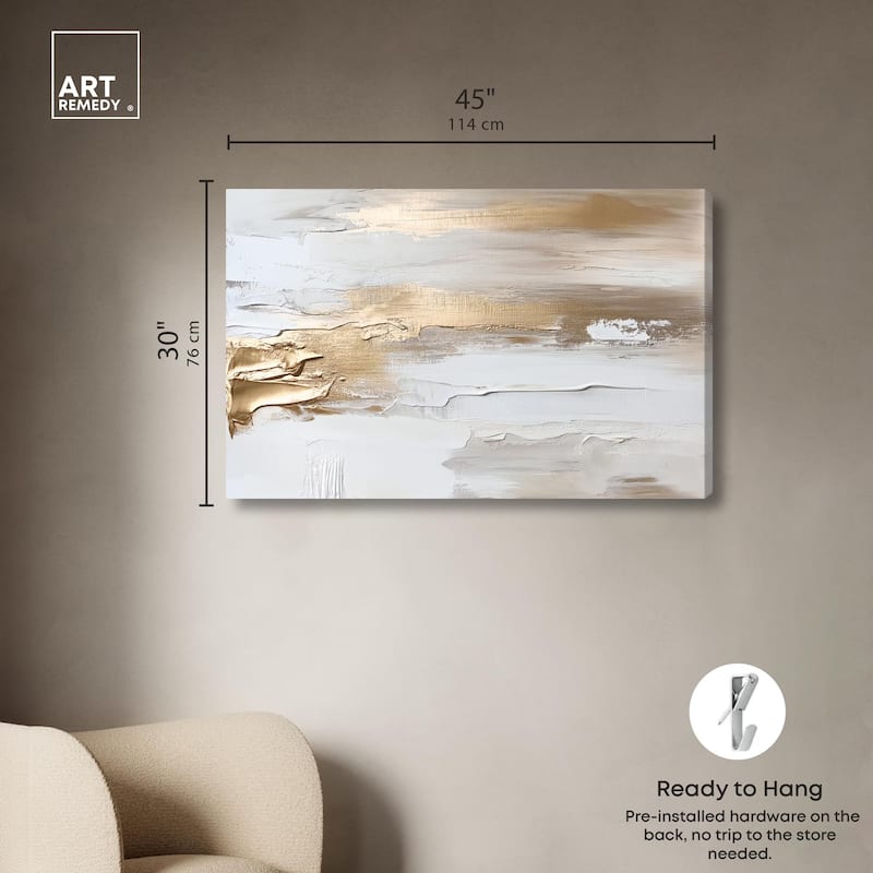 Soothing Waves Canvas by Art Remedy, Gallery Wrapped