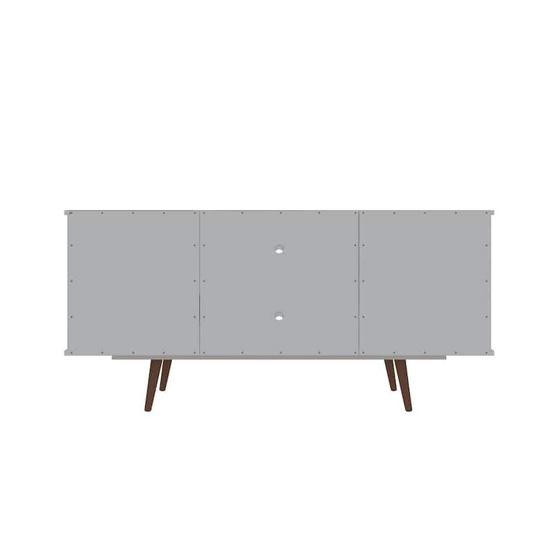 Hampton Mid Century Modern Wood 53.54 Media Cabinet Console