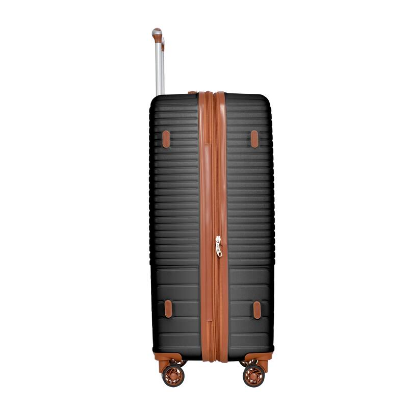 Expandable Luggage Sets, Double Spinner Wheels, 3 Piece Hard Suitcase ...