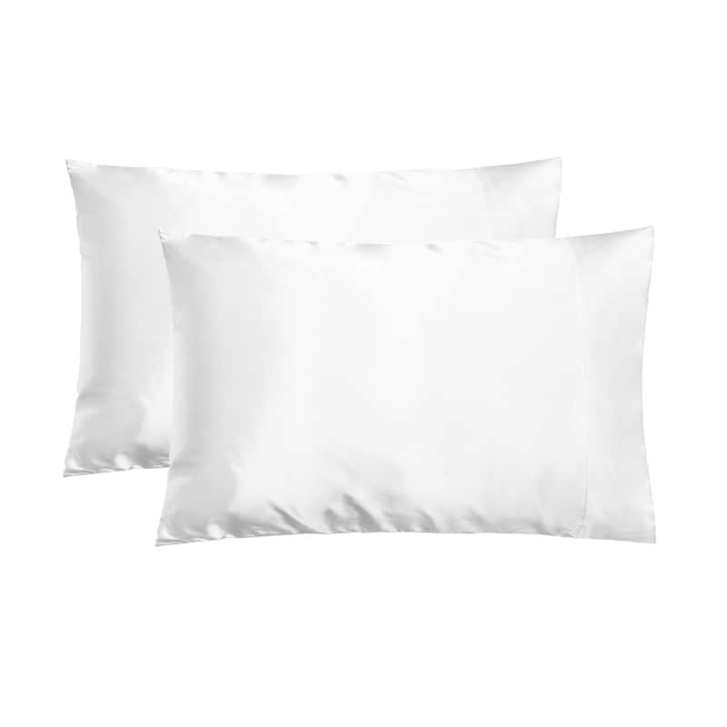 NIGHT Satin Pillowcase for Skin & Hair 2-Pack - White - Standard