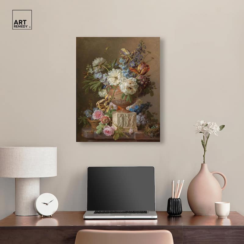 Alabaster Vase 1783 Canvas by Art Remedy, Gallery Wrapped