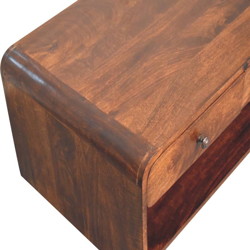 Artisan Furniture Solid Wood Aspen Slim Coffee Table, 2 drawers