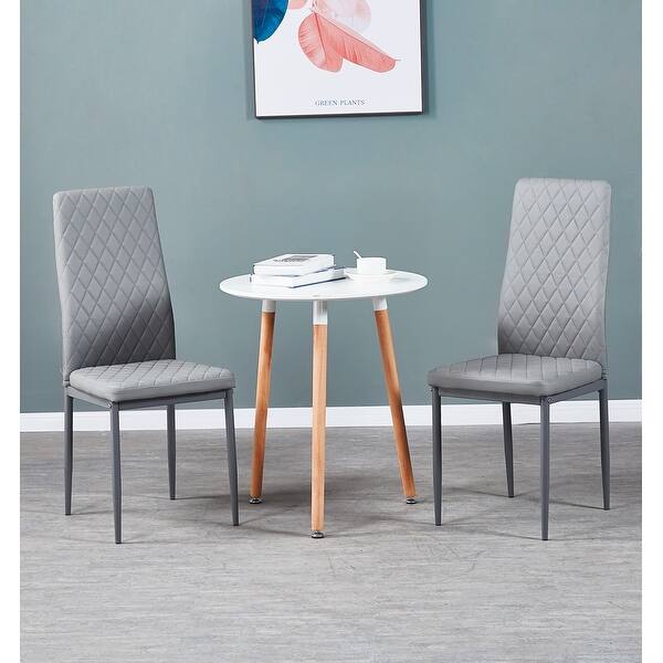 slide 1 of 21, TiramisuBest modern minimalist restaurant chair leather set of 4
