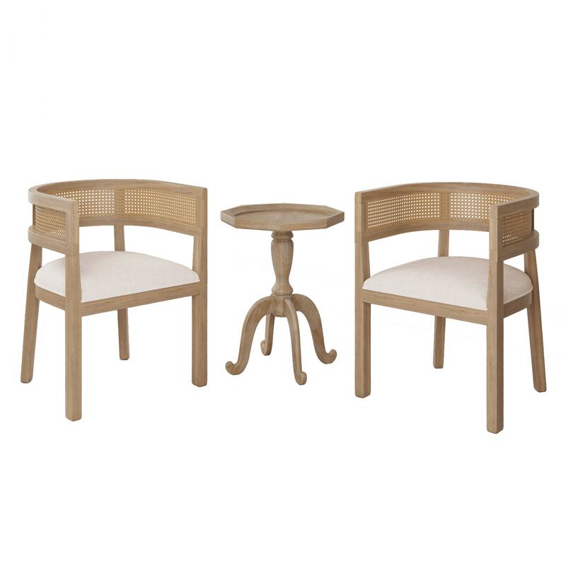 Christopher Knight Home - Cecilia Dining Chair and French Country Accent Table Set
