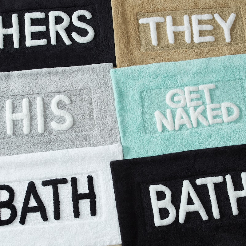 Jean Pierre Novelty Cotton "BATH" 21 x 34 in. Rug
