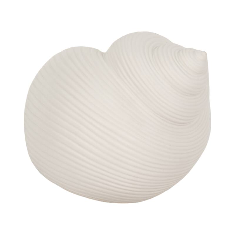 Sagebrook Home Stoneware White Seashell Decor
