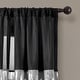 preview thumbnail 7 of 105, Silver Orchid Page Two-tone Faux Silk Single Curtain Panel