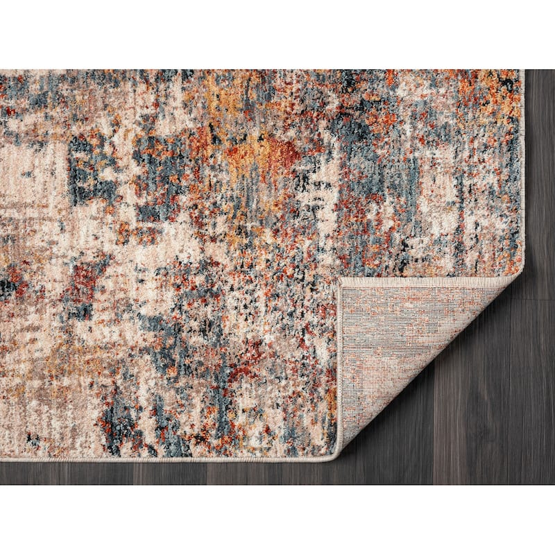 Terra by Obeetee Hampton Brushstroke Multi Rug
