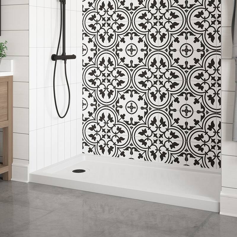CRAFT + MAIN 6036L 60" x 36" Rectangular Shower Base with Left Drain