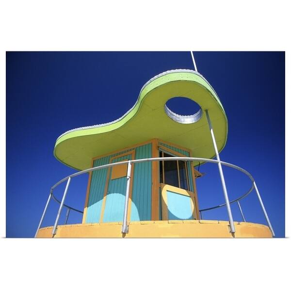 Art Deco Lifeguard Station South Beach Miami Fl Poster Print Overstock