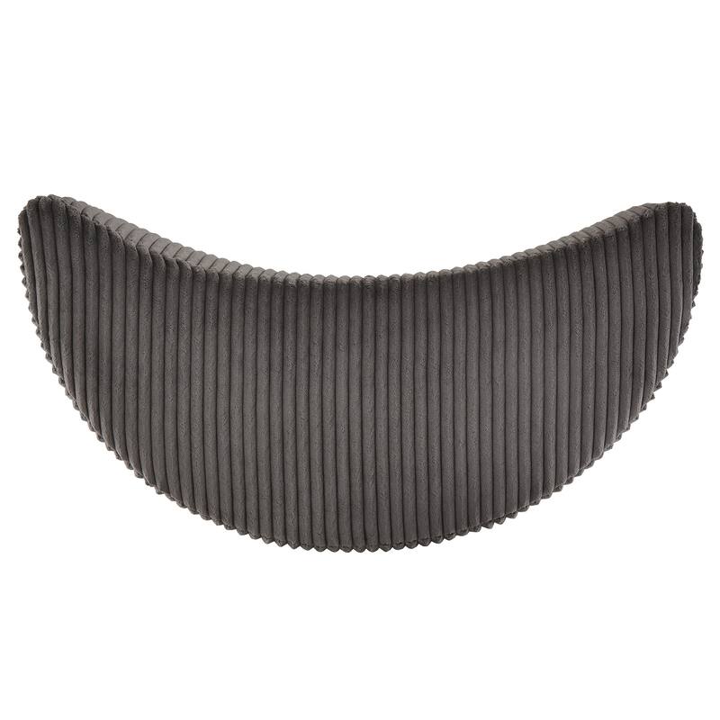 Sligo Wale Corduroy Crescent Moon Ottoman by iNSPIRE Q Bold