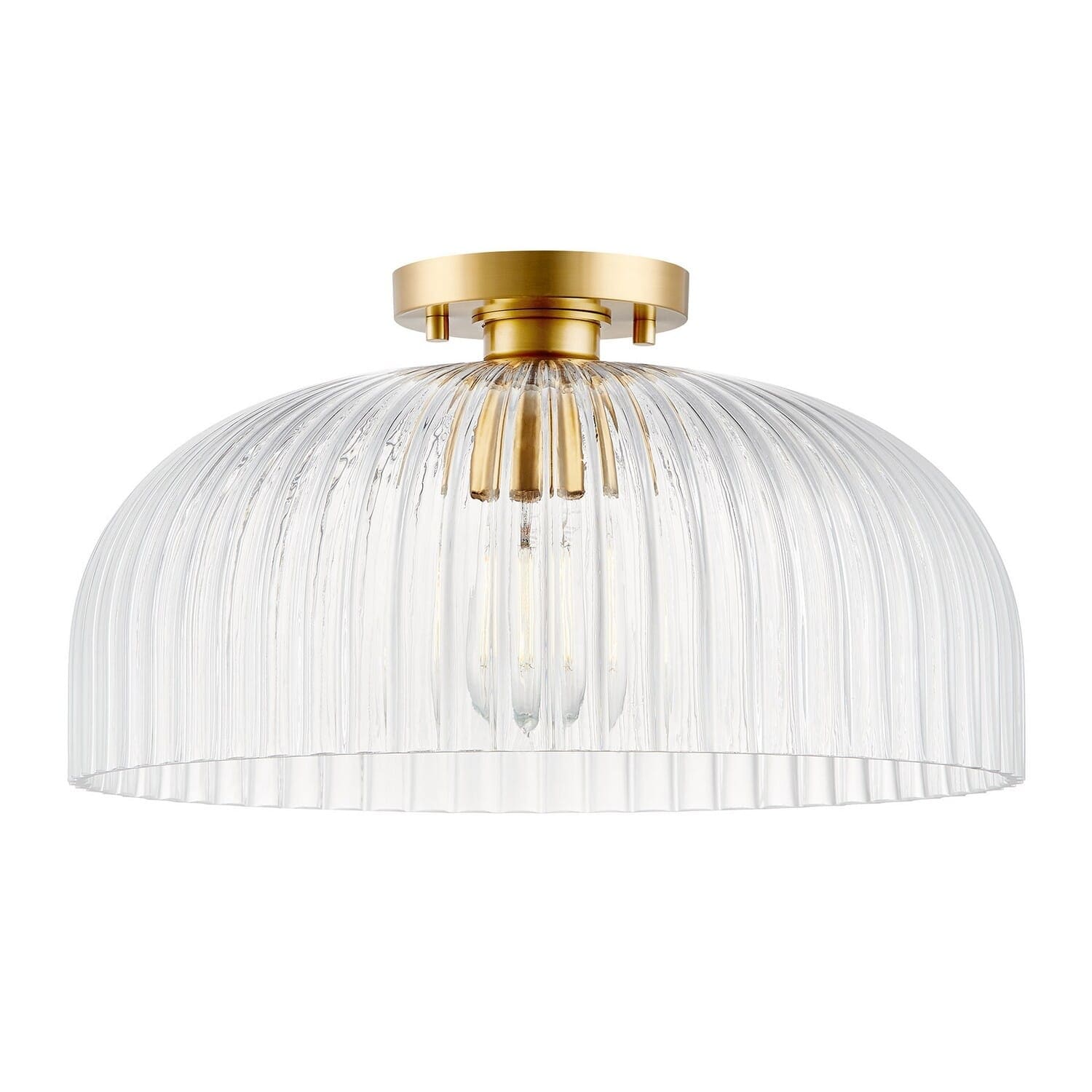 Ceiling Light in Natural Brass