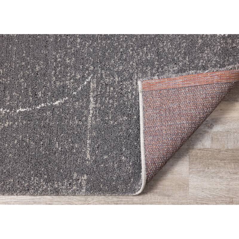 Ryan Collection - Grey/Cream Strokes Rug