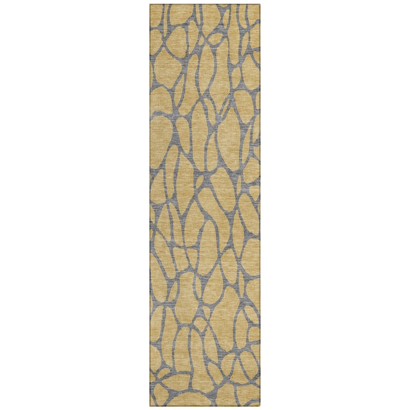 Machine Washable Indoor/ Outdoor Contemporary Chantille Rug