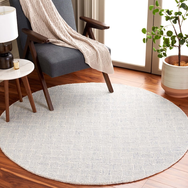 SAFAVIEH Handmade Micro-Loop Courteney Transitional Wool Rug