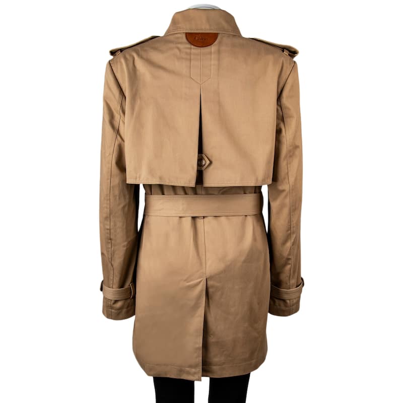 Chloe Short Belted Trench Coat