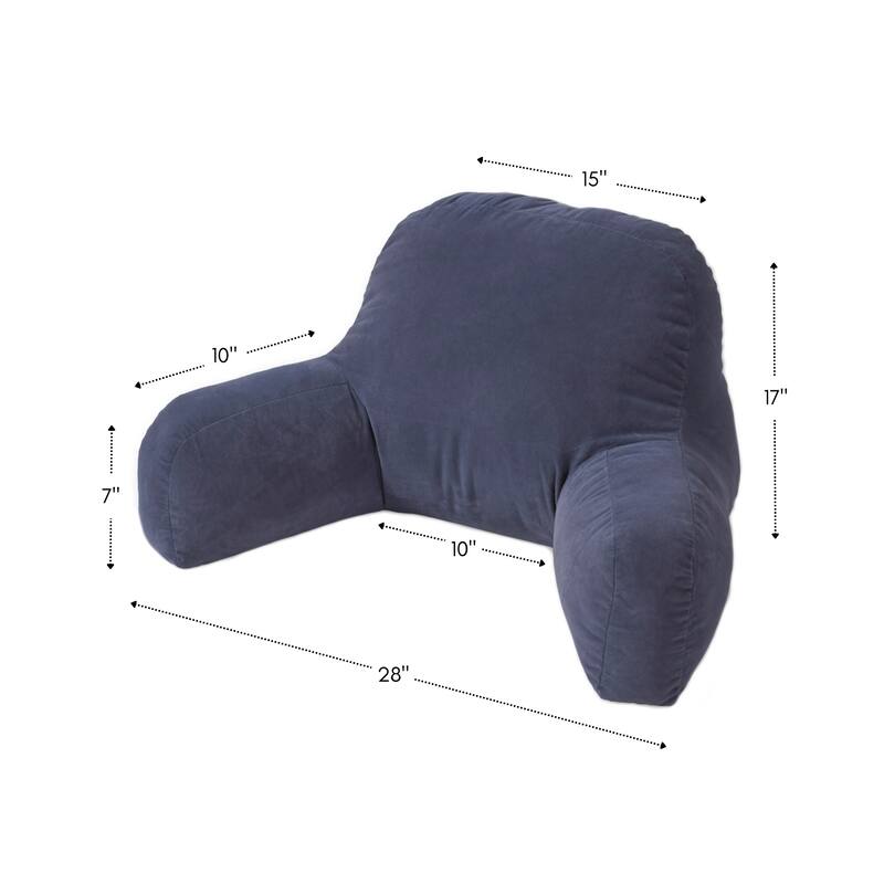 Hyatt Denim Junior Microfiber Bed Rest Pillow