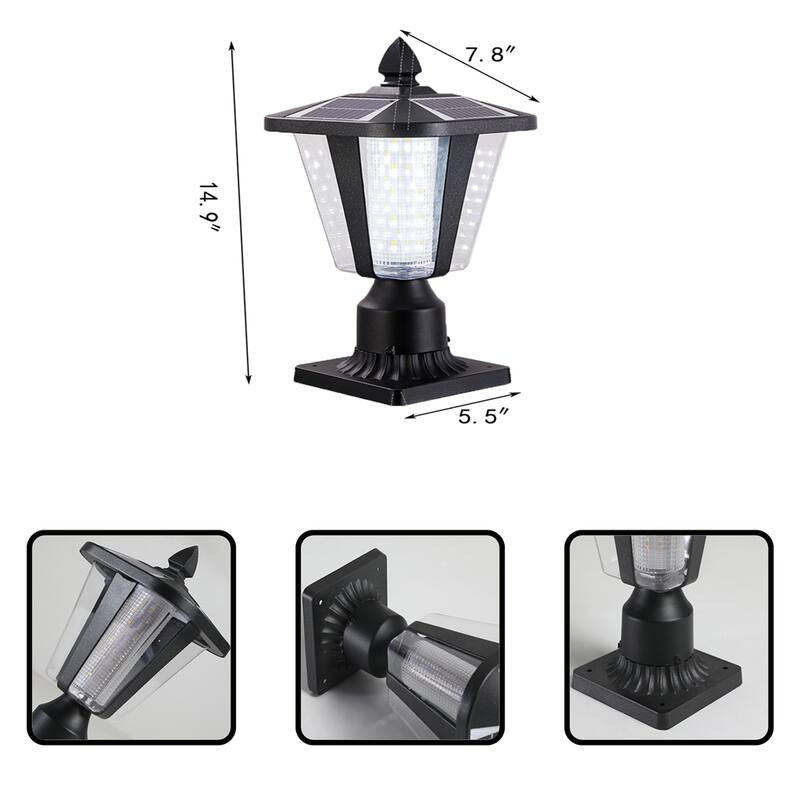 Solar LED Dimmable Column Headlights Bed Bath & Beyond 38294379