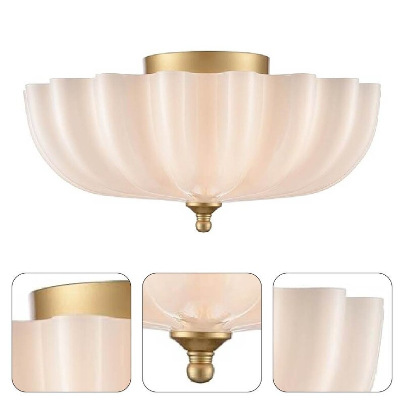 Modern Clear Glass Ceiling Light Fixture – Silver Chrome Semi-Flush Mount, Nordic Ice Cube Design, G9 Bulb Included, For Hallway, Closet, Porch, Corridor