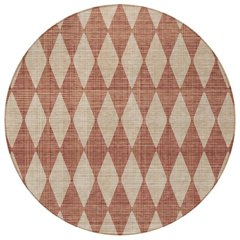 HomeRoots Geometric Transitional Rectangle Outdoor Rug