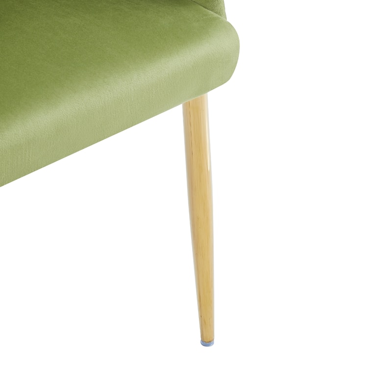 Set of 2 Luxury Handmade Accent Chair with Gold Legs, Modern Velvet Armchair for Living Room and Bedroom