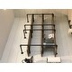 Danya B. Three Tier Faux Wood Industrial Pipe Wall Shelf