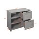 preview thumbnail 20 of 18, Low Twin Size Loft Bed with Cabinets, Shelves and Slide, Maximized Space