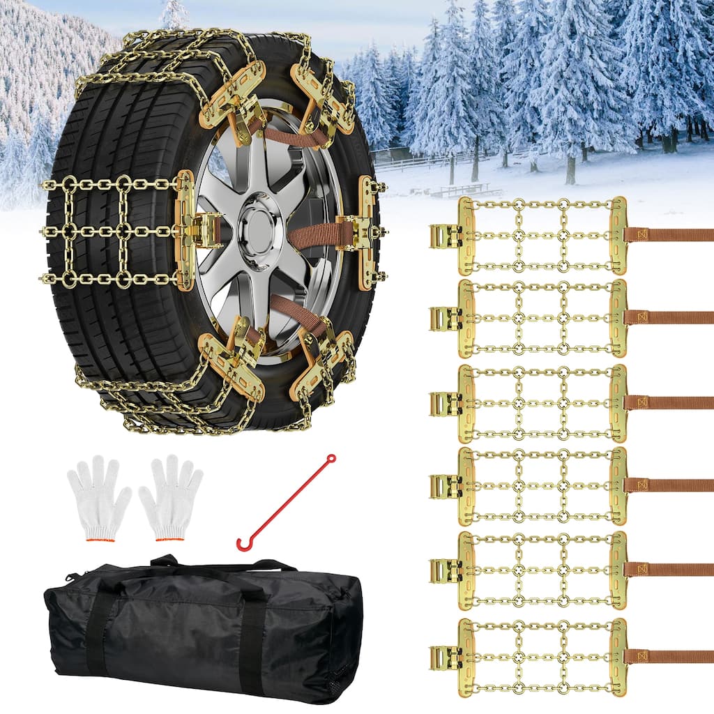 DoCred Tire Chain, Anti Slip Tire Chains, Winter Security Chains - N/A