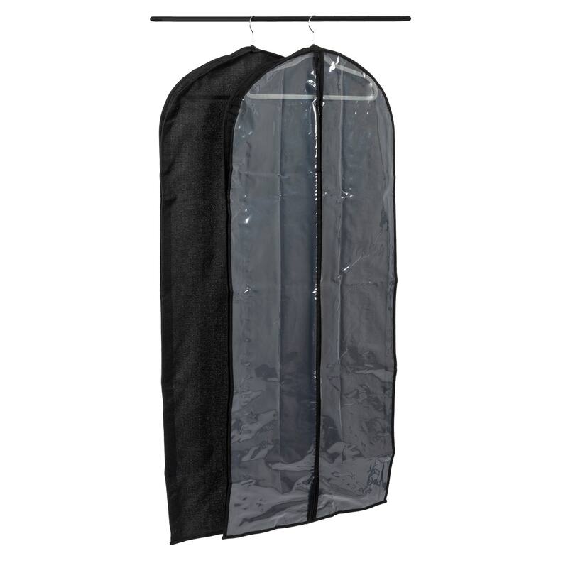 Household Essentials Zippered Garment Storage Bag with Clear Vision Front - 24.0"L x 3.0"W x 56.0"H