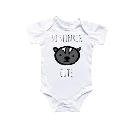 Skunk Animal - Baby Boy Girl Clothes Infant Bodysuit Funny Cute Newborn 2