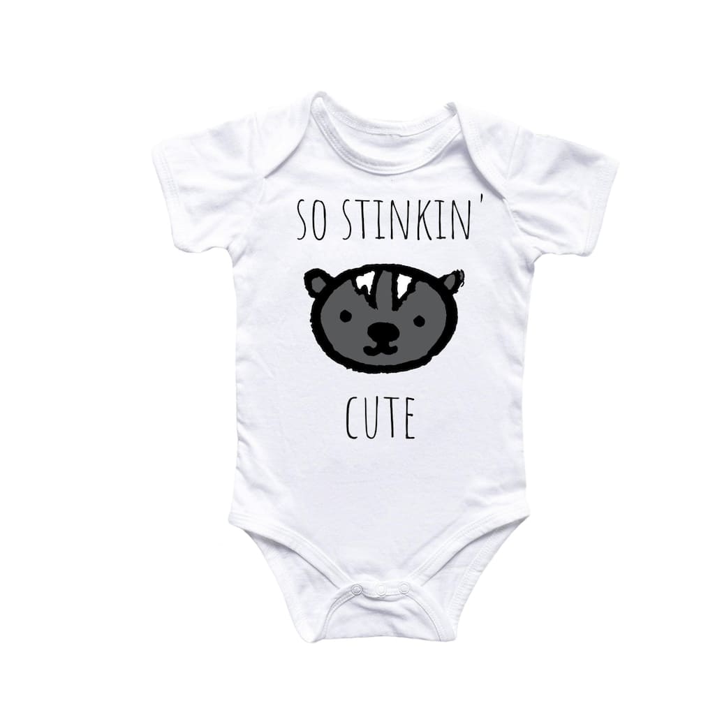 Skunk Animal - Baby Boy Girl Clothes Infant Bodysuit Funny Cute Newborn 2