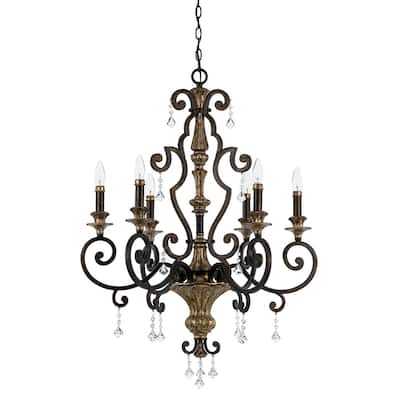 Marquette 6-Light Chandelier in Heirloom