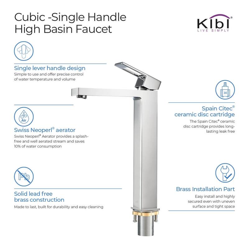 Lead Free Solid Brass Single Handle Bathroom Vanity Sink Faucet with Water Hose