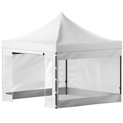 PVC Outdoor Patio Gazebo Tent with Sidewalls and Roller Bag