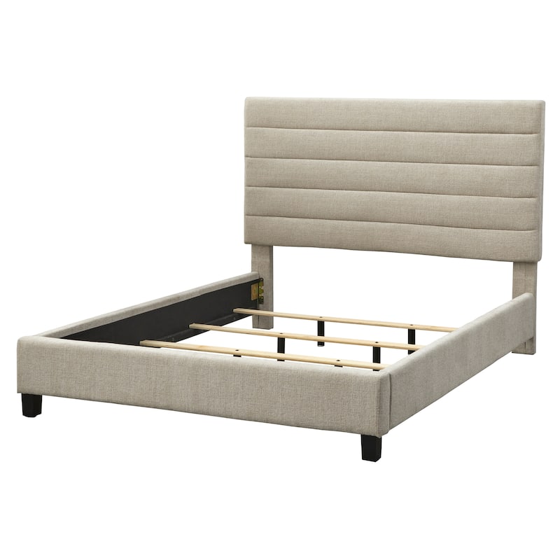 Lifestorey Raquel Channel Back Queen Upholstered Bed