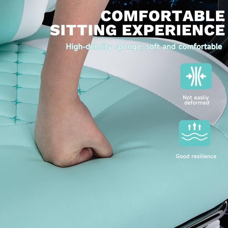Adults with Footrest Swivel Video Game Chair