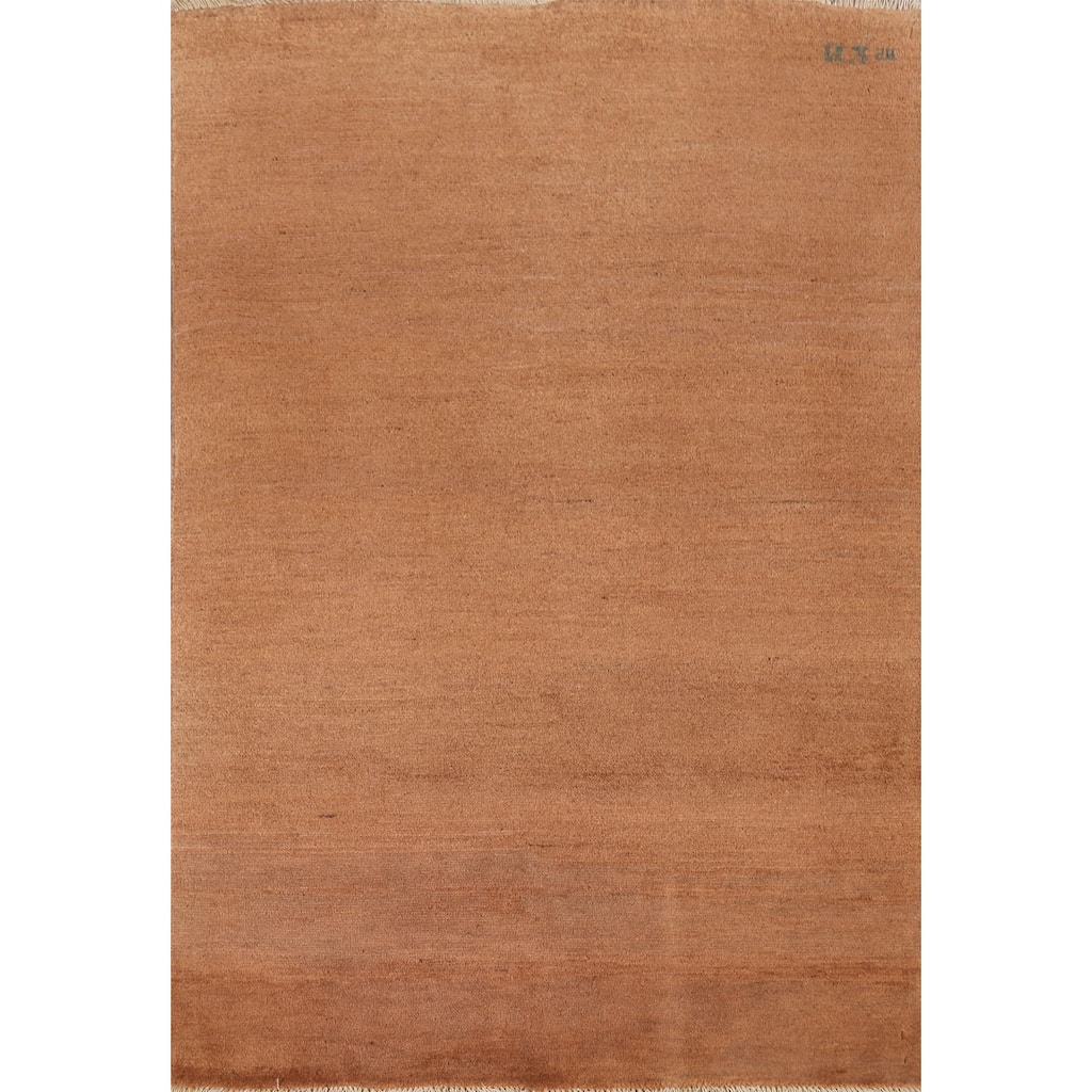 Modern Gabbeh Oriental Foyer Rug Contemporary Handmade Wool Carpet - 3'3"x 4'9"