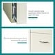 preview thumbnail 10 of 12, Space Solutions Pearl White 4 Drawer Metal Vertical File Cabinet