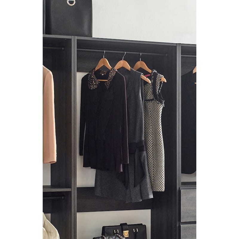 Prosper Gray Freestanding Walk in Wood Closet System